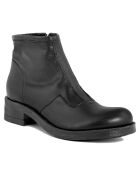 Bottines à talon en Cuir noires - Talon 4 cm