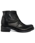 Bottines à talon en Cuir noires - Talon 4 cm