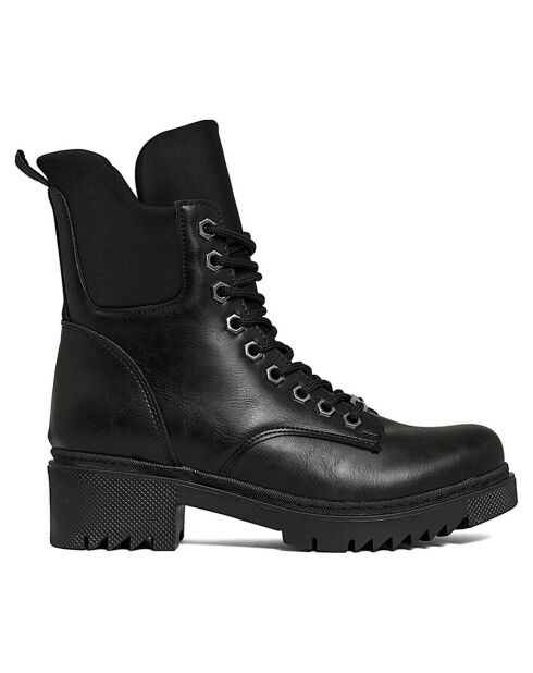 Bottines à talon noires - Talon 4 cm
