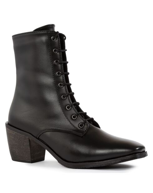 Bottines à talon noires - Talon 7 cm