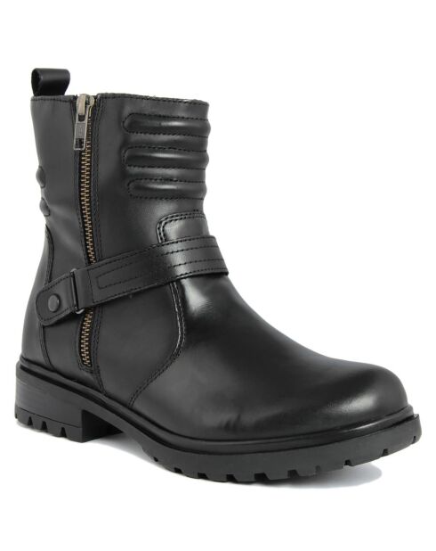 Bottines à talon en Cuir noires