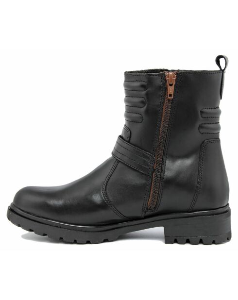 Bottines à talon en Cuir noires