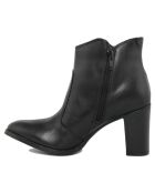 Bottines à talon en Cuir noires - Talon 8 cm