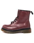 Bottines ranger bordeaux
