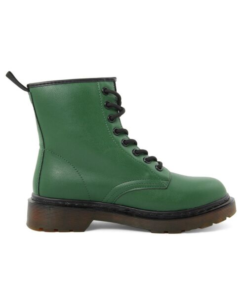 Bottines ranger vertes