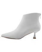 Bottines à talon blanches - Talon 5 cm