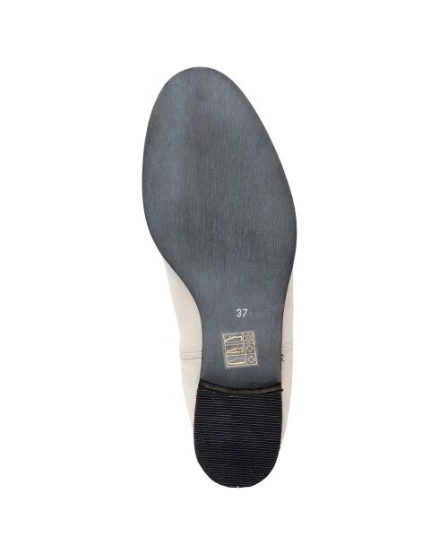 Bottines à lacets beurre