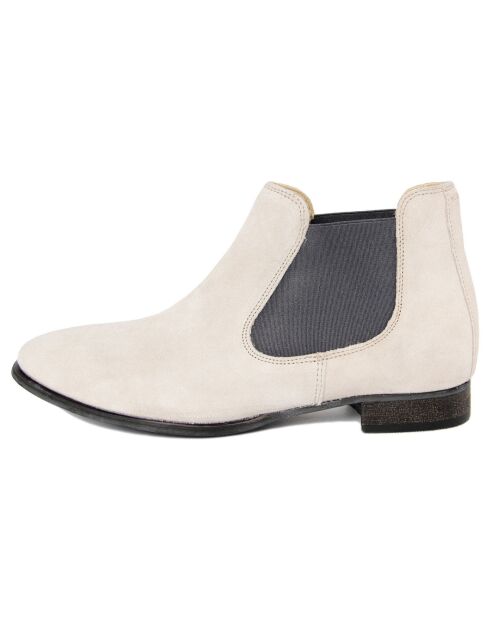 Bottines à lacets beurre