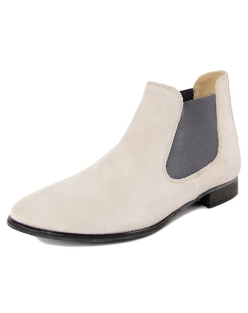 Bottines à lacets beurre