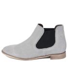 Bottines chelsea gris colombe