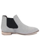Bottines chelsea gris colombe