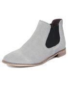 Bottines chelsea gris colombe