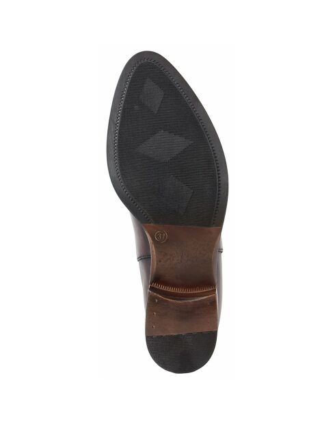 Bottines chelsea en Cuir marron foncé