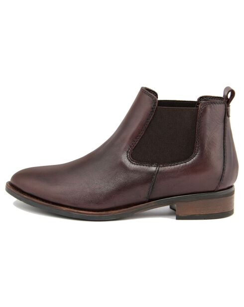 Bottines chelsea en Cuir marron foncé