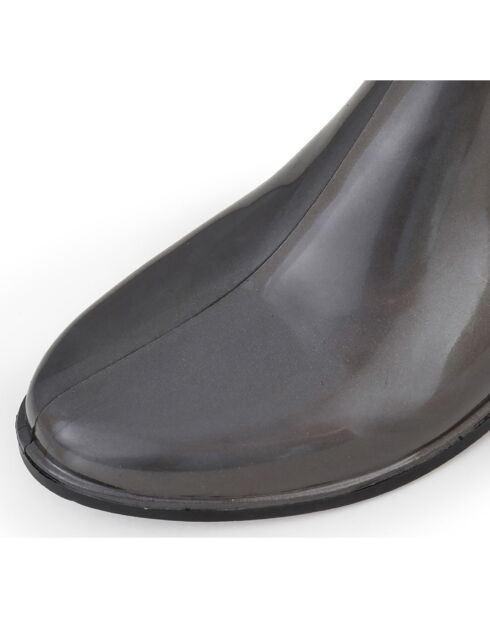 Bottines à talon grises