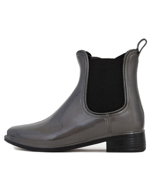 Bottines à talon grises