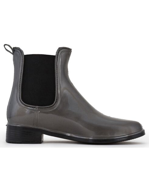 Bottines à talon grises