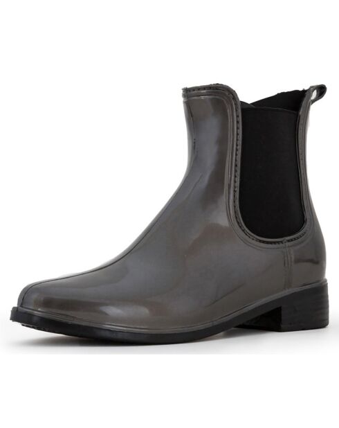 Bottines à talon grises