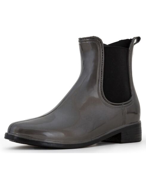 Bottines à talon grises