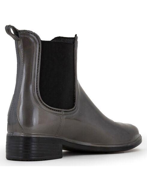 Bottines à talon grises