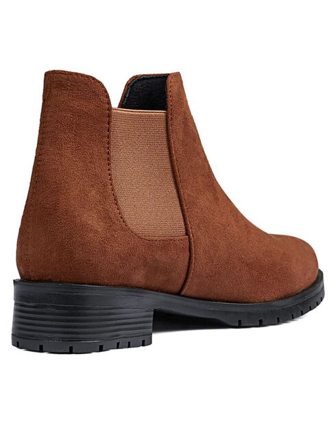 Bottines chelsea marron foncé