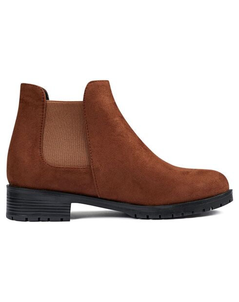 Bottines chelsea marron foncé