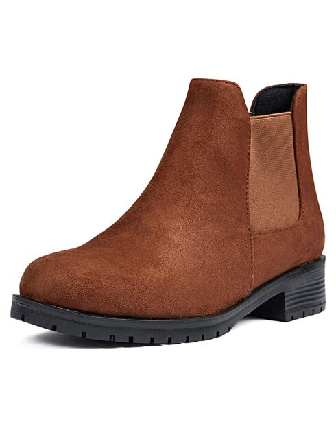 Bottines chelsea marron foncé