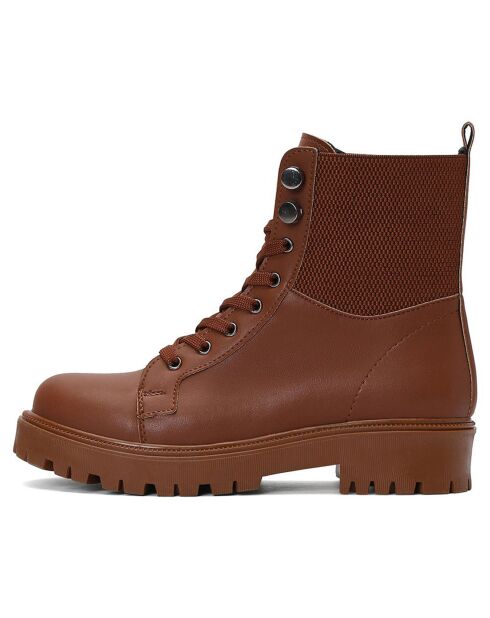 Bottines chelsea marron foncé - Talon 5 cm