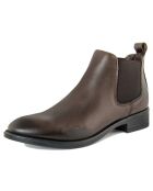 Bottines à talon en Cuir marron