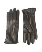 Gants en Cuir d'Agneau doublés Laine Amelot noirs
