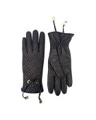 Gants en Cuir d'Agneau doublés Laine Marceau noirs