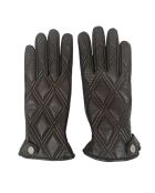 Gants en Cuir d'Agneau doublés Laine Montaine noirs