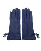 Gants en Cuir d'Agneau doublés Laine Trocadero bleu électrique