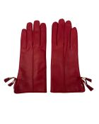 Gants en Cuir d'Agneau doublés Laine Trocadero ruby