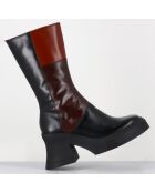 Bottines en Cuir belinda marron - Talon : 10cm