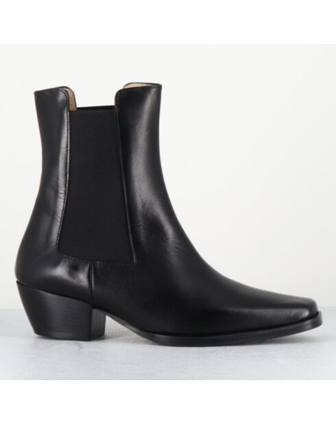 Boots en Cuir 1695 texas noires
