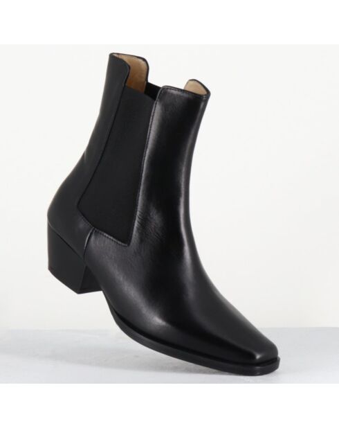 Boots en Cuir 1695 texas noires