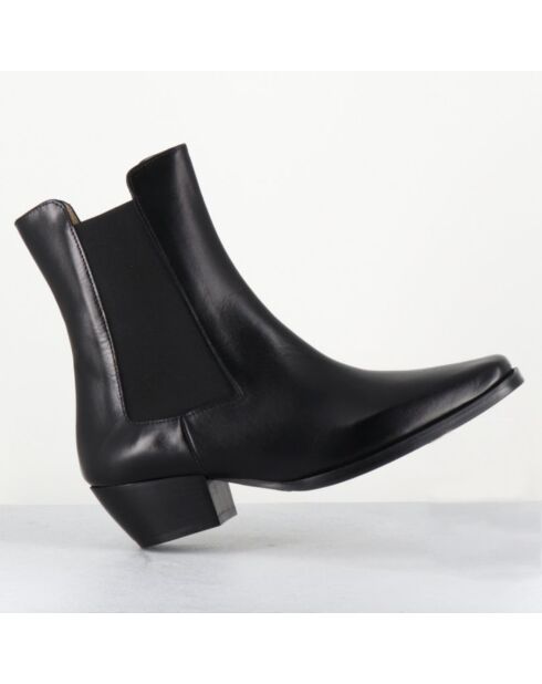 Boots en Cuir 1695 texas noires