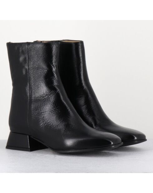 Bottines en Cuir 9916 lux noires
