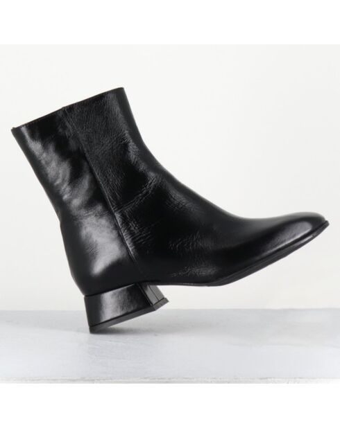 Bottines en Cuir 9916 lux noires