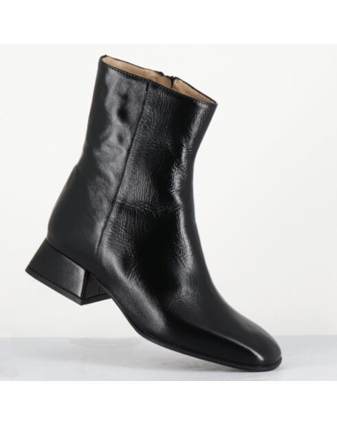 Bottines en Cuir 9916 lux noires