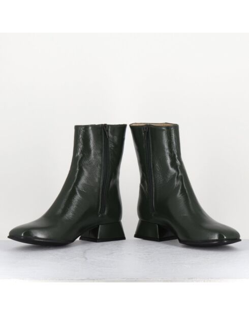 Bottines en Cuir 9916 luxe vertes