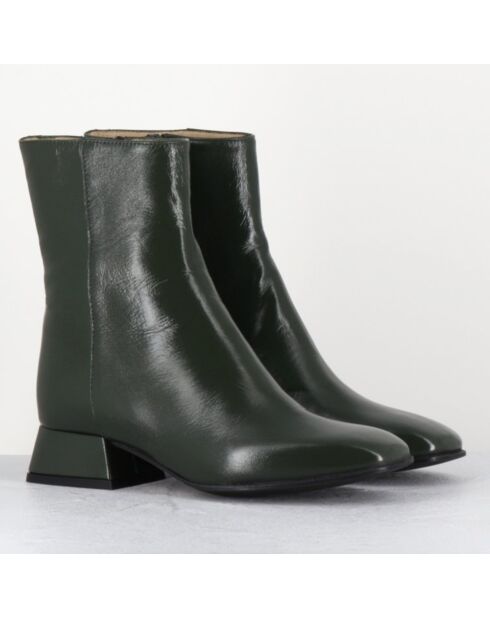 Bottines en Cuir 9916 luxe vertes