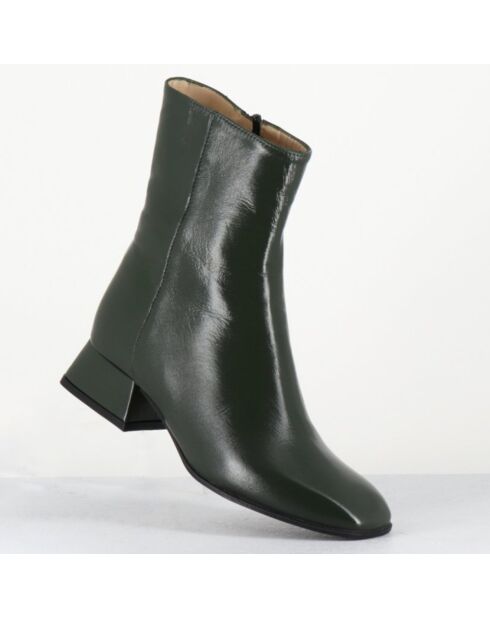 Bottines en Cuir 9916 luxe vertes