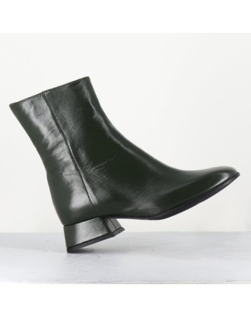 Bottines en Cuir 9916 luxe vertes