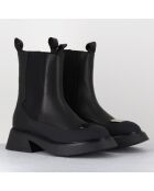 Chelsea Boots en Cuir bike noires