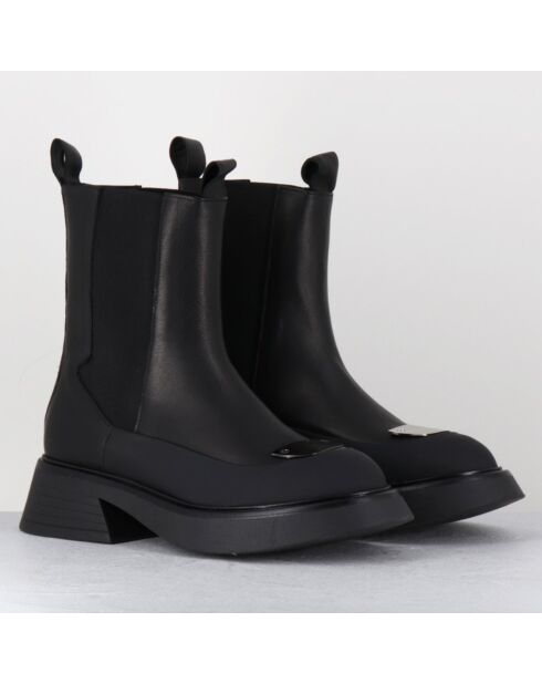Chelsea Boots en Cuir bike noires