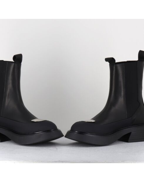 Chelsea Boots en Cuir bike noires