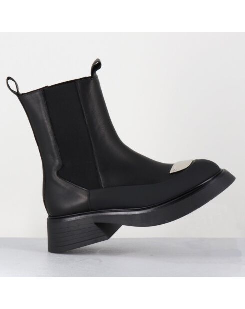 Chelsea Boots en Cuir bike noires