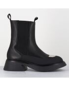 Chelsea Boots en Cuir bike noires